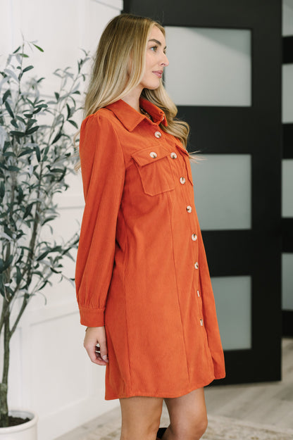 Clever in Corduroy Shirt Dress - Southern Divas Boutique