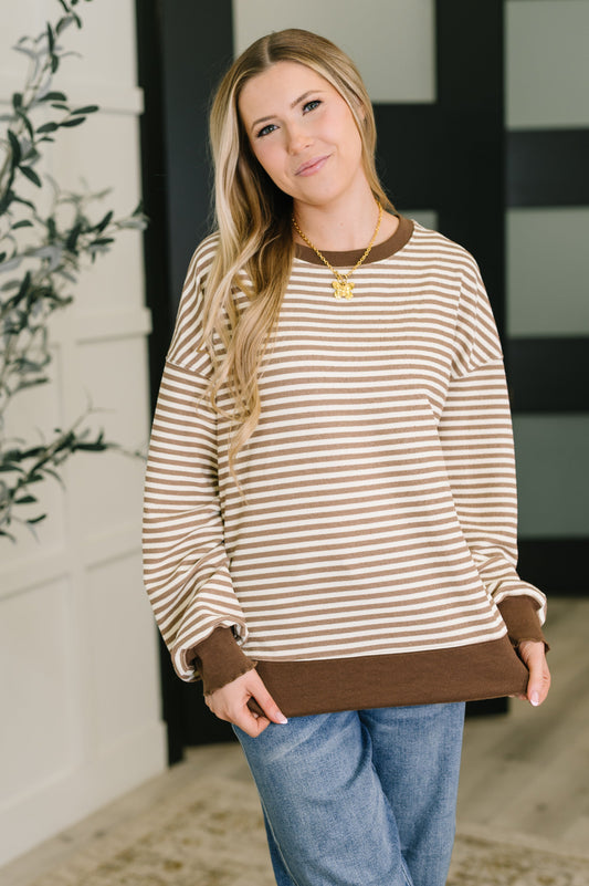 Cocoa Lane Stripe Top - Southern Divas Boutique