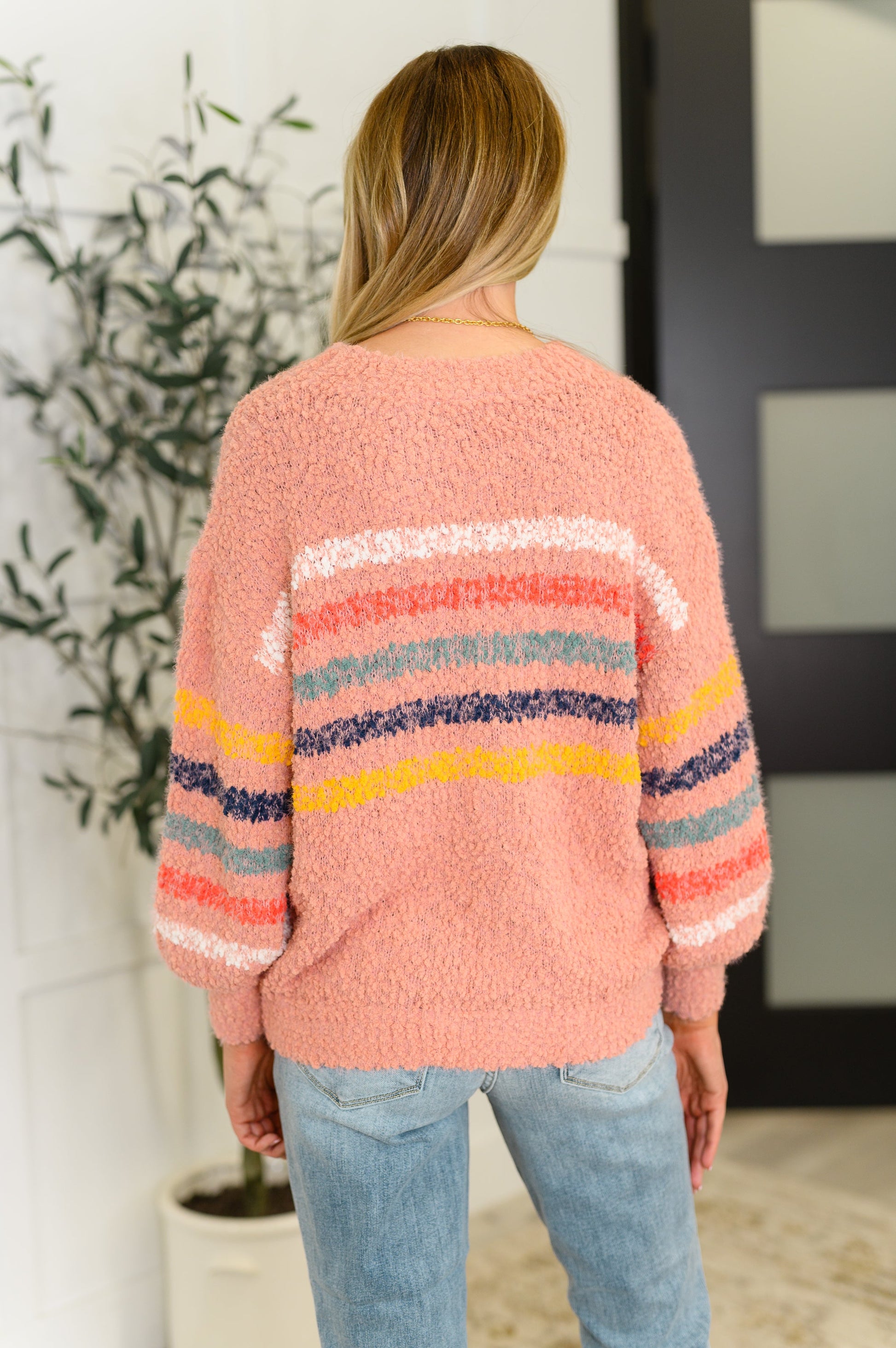 Color Me Cute Fuzzy Knit Pullover - Southern Divas Boutique