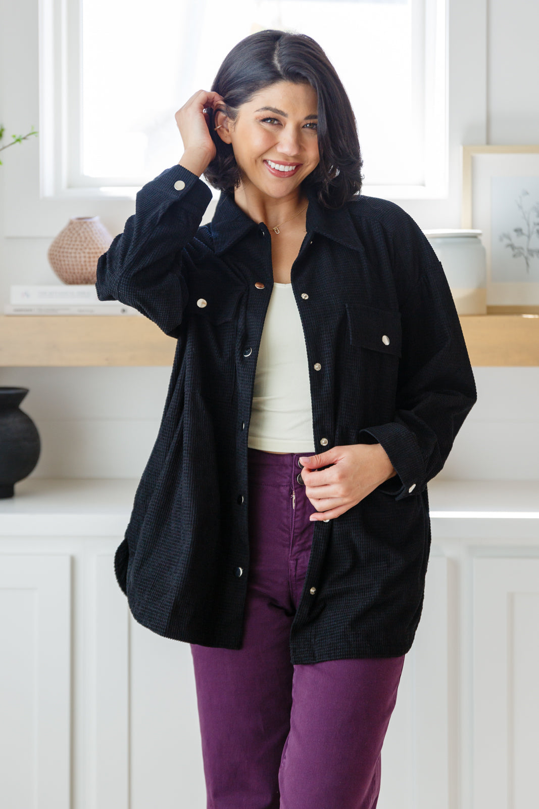 Come Rain or Shine Button Down Top - Southern Divas Boutique