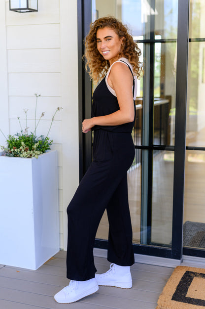 Completely Justified Jumpsuit in Black - Southern Divas Boutique