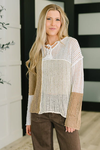 Corner of the Block Loose Knit Sweater - Southern Divas Boutique