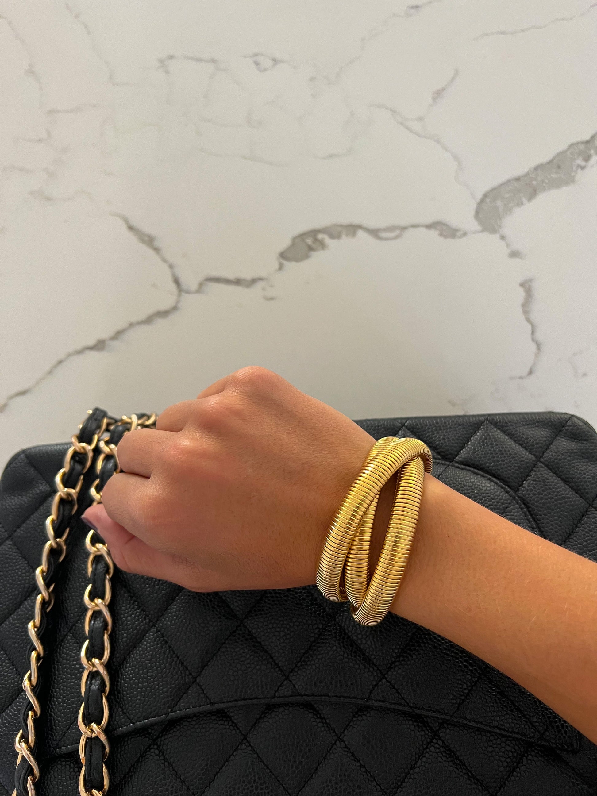 TRIPLE GOLD EMMA BRACELET - Southern Divas Boutique