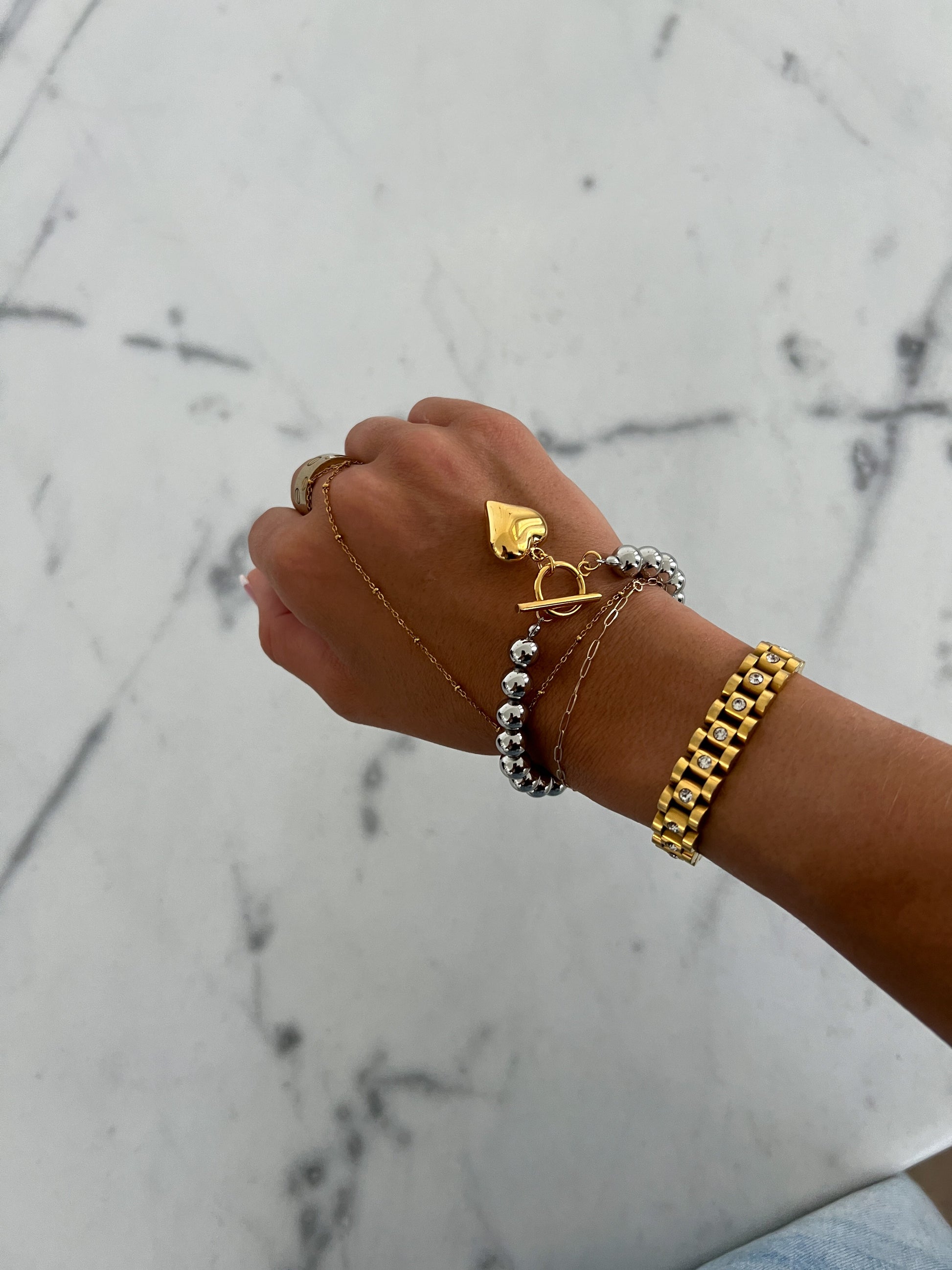 GLAM HEART BRACELET - Southern Divas Boutique