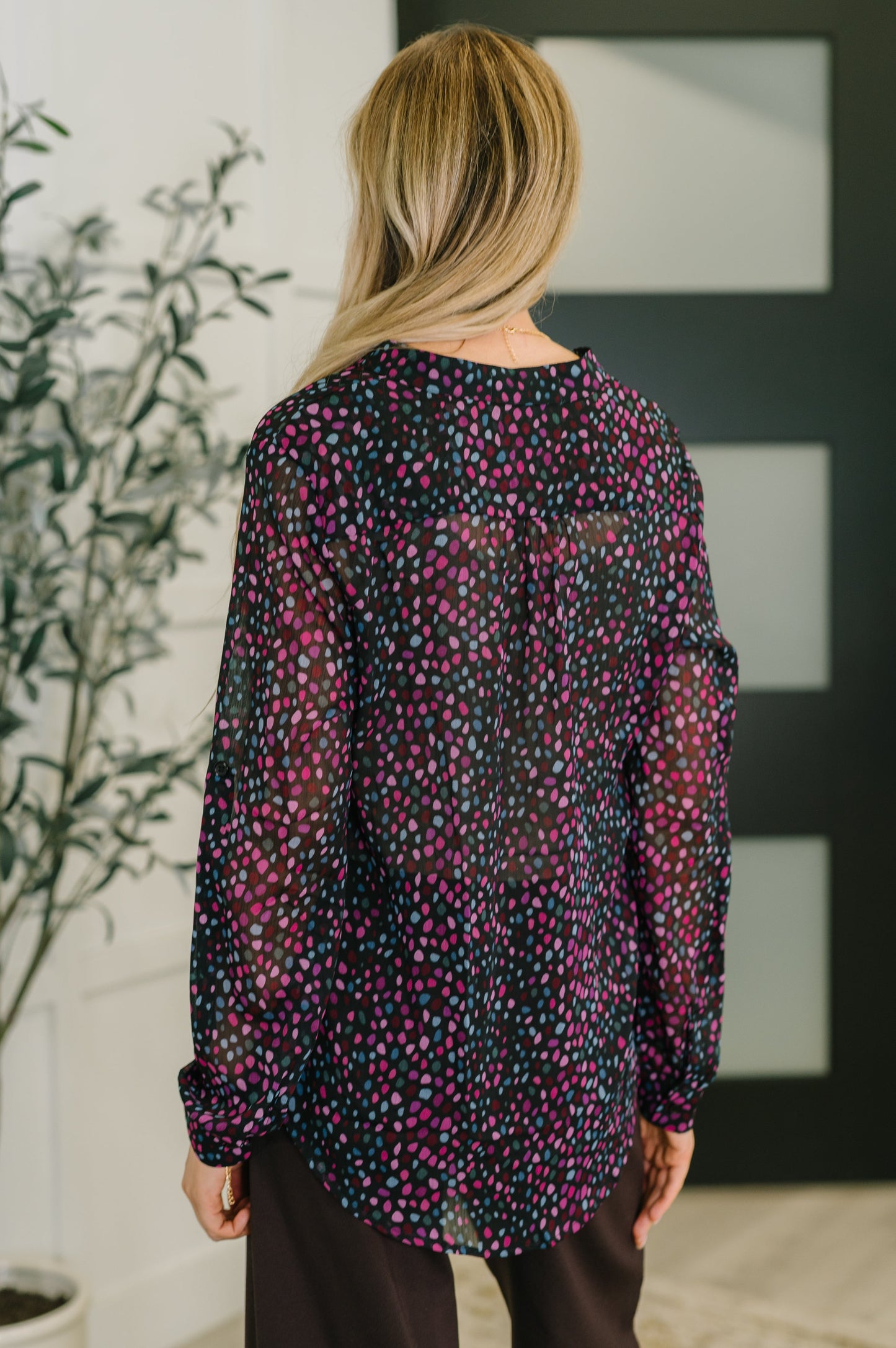 Doing the Most Polka Dot Blouse - Southern Divas Boutique