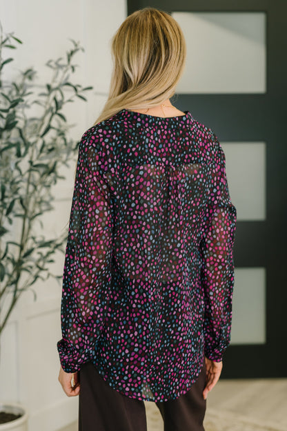 Doing the Most Polka Dot Blouse - Southern Divas Boutique