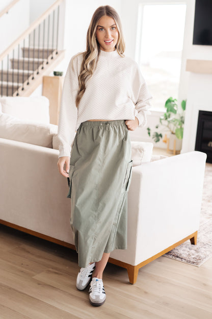 Don't Change Anything Mock Neck Pullover - Southern Divas Boutique