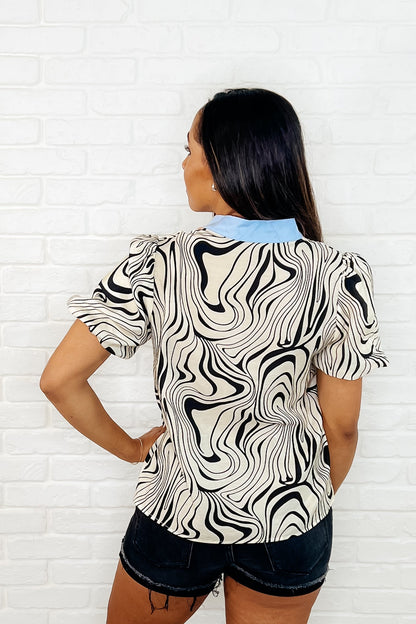 Don't Want to Wait Zebra Print Top - Southern Divas Boutique