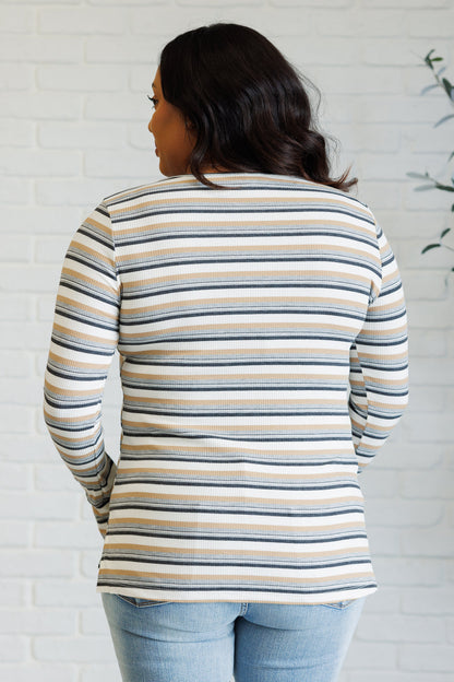 East Coast Breeze Striped Top - Southern Divas Boutique