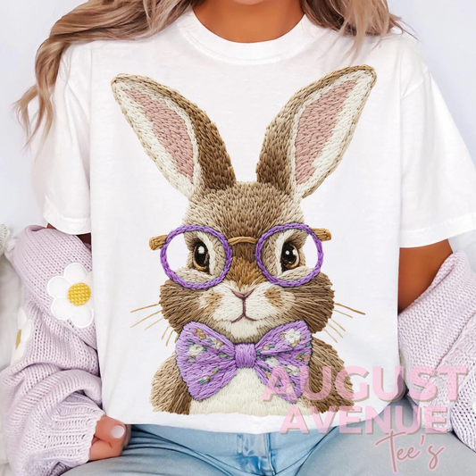 Purple Bow Bunny
