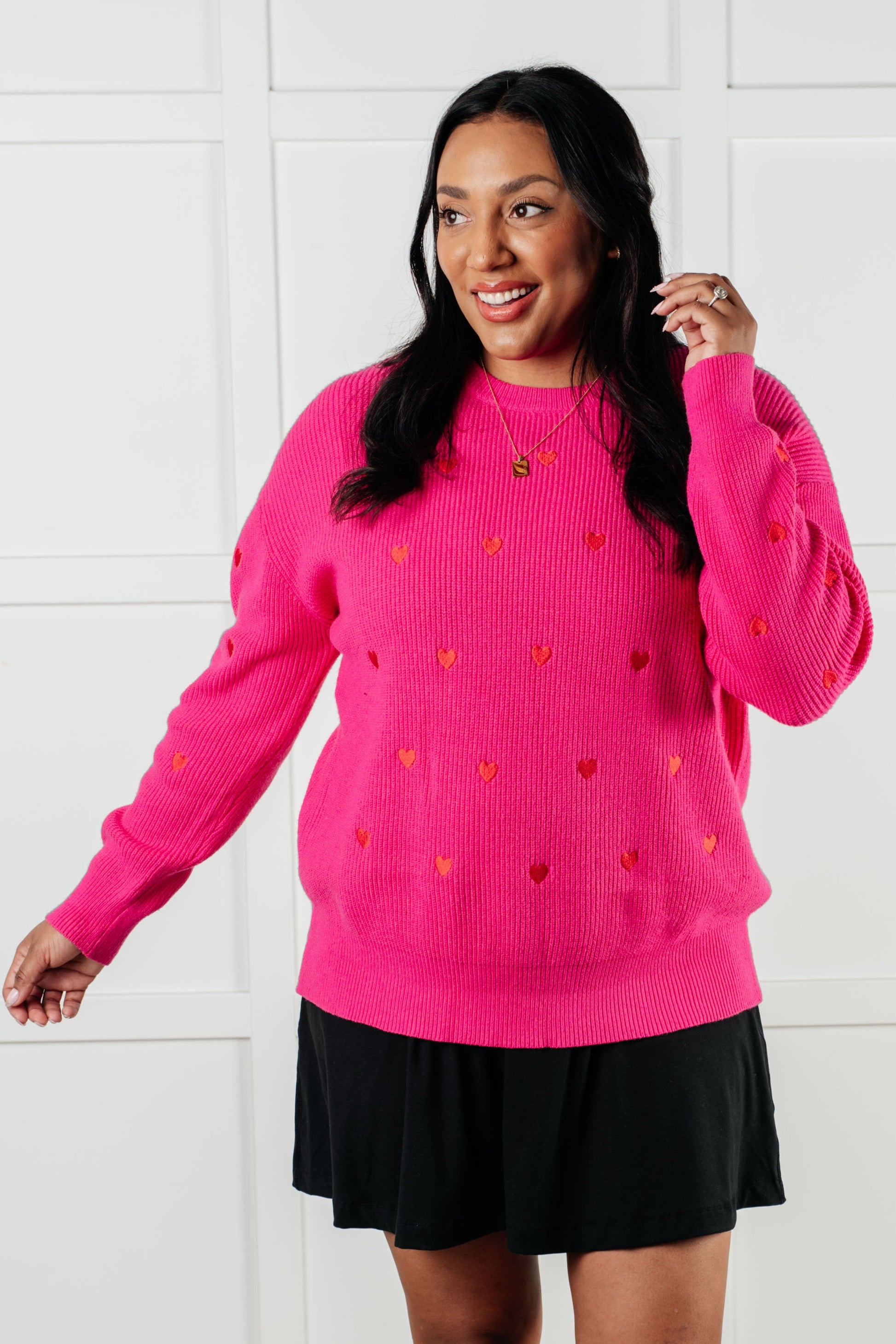 Eat Your Heart Out Crewneck Sweater - Southern Divas Boutique