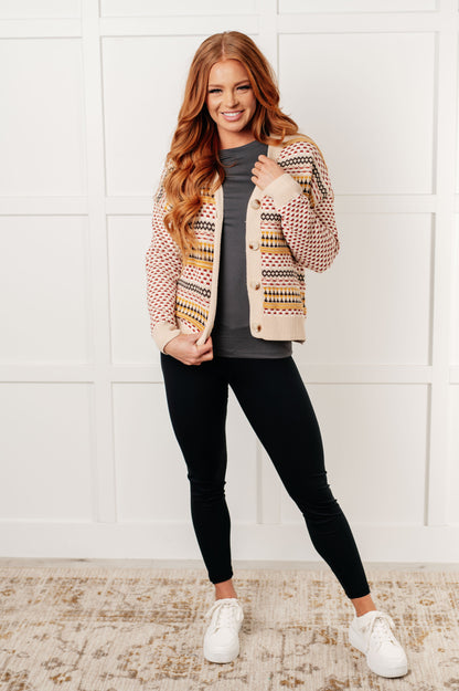Effortless Elements Striped Cardigan - Southern Divas Boutique