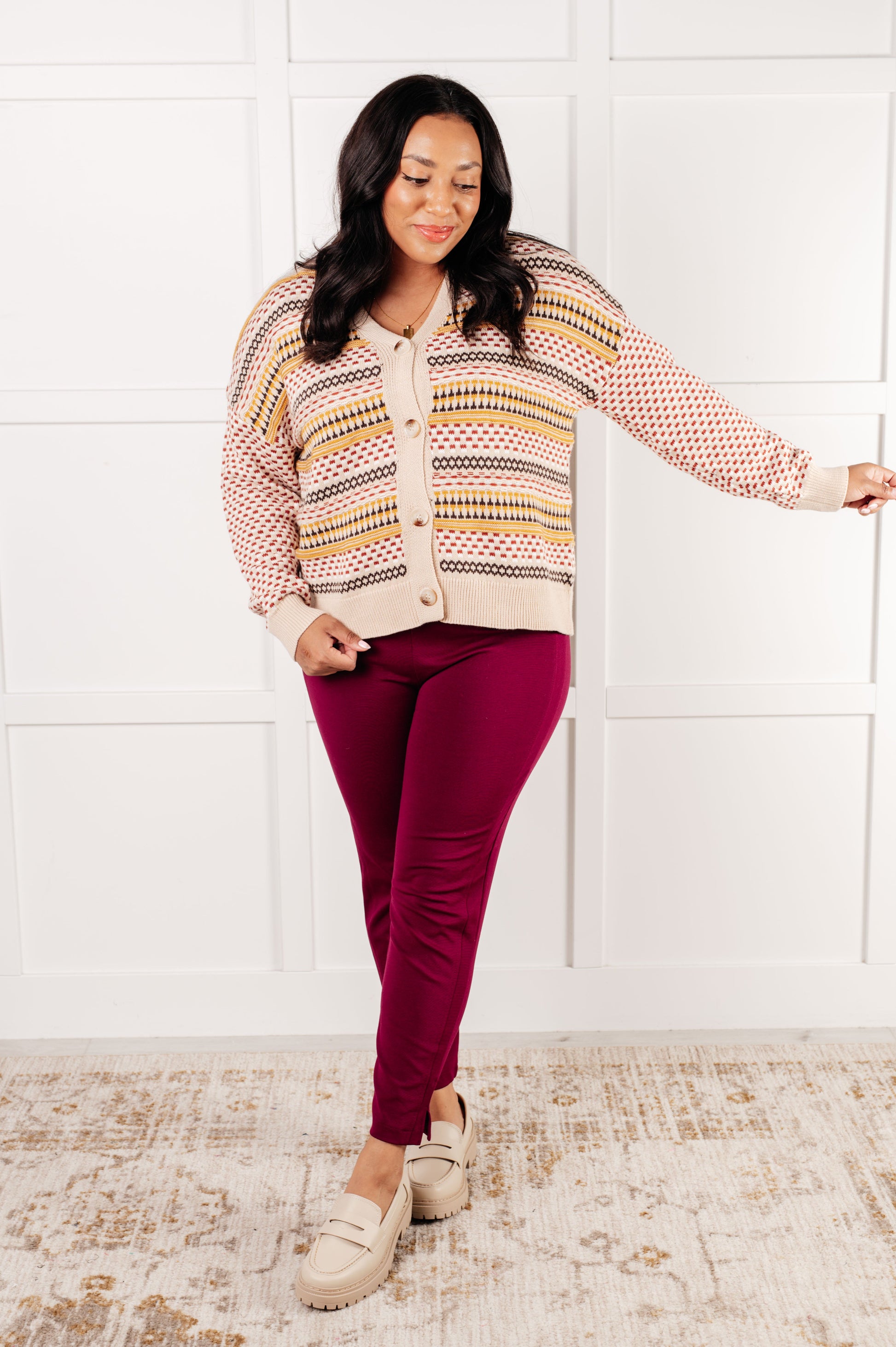 Effortless Elements Striped Cardigan - Southern Divas Boutique