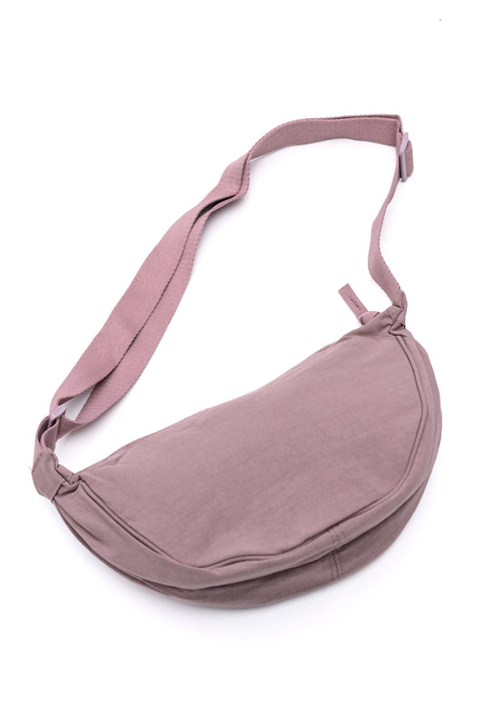 Essentially Everything Round Mini Crossbody Bag in Lavender - Southern Divas Boutique