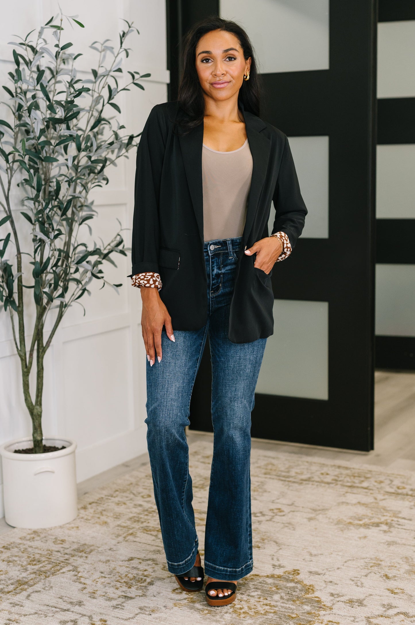 Every Day Blazer in Black - Southern Divas Boutique