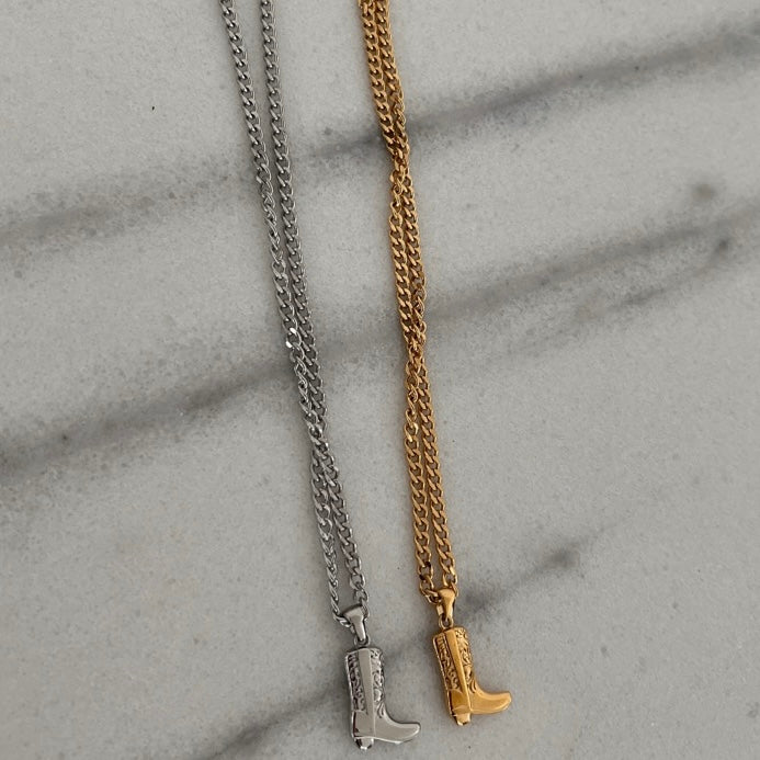 COWGIRL BOOT NECKLACE - Southern Divas Boutique