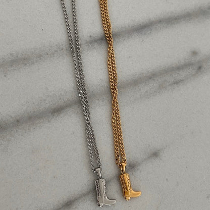 COWGIRL BOOT NECKLACE - Southern Divas Boutique