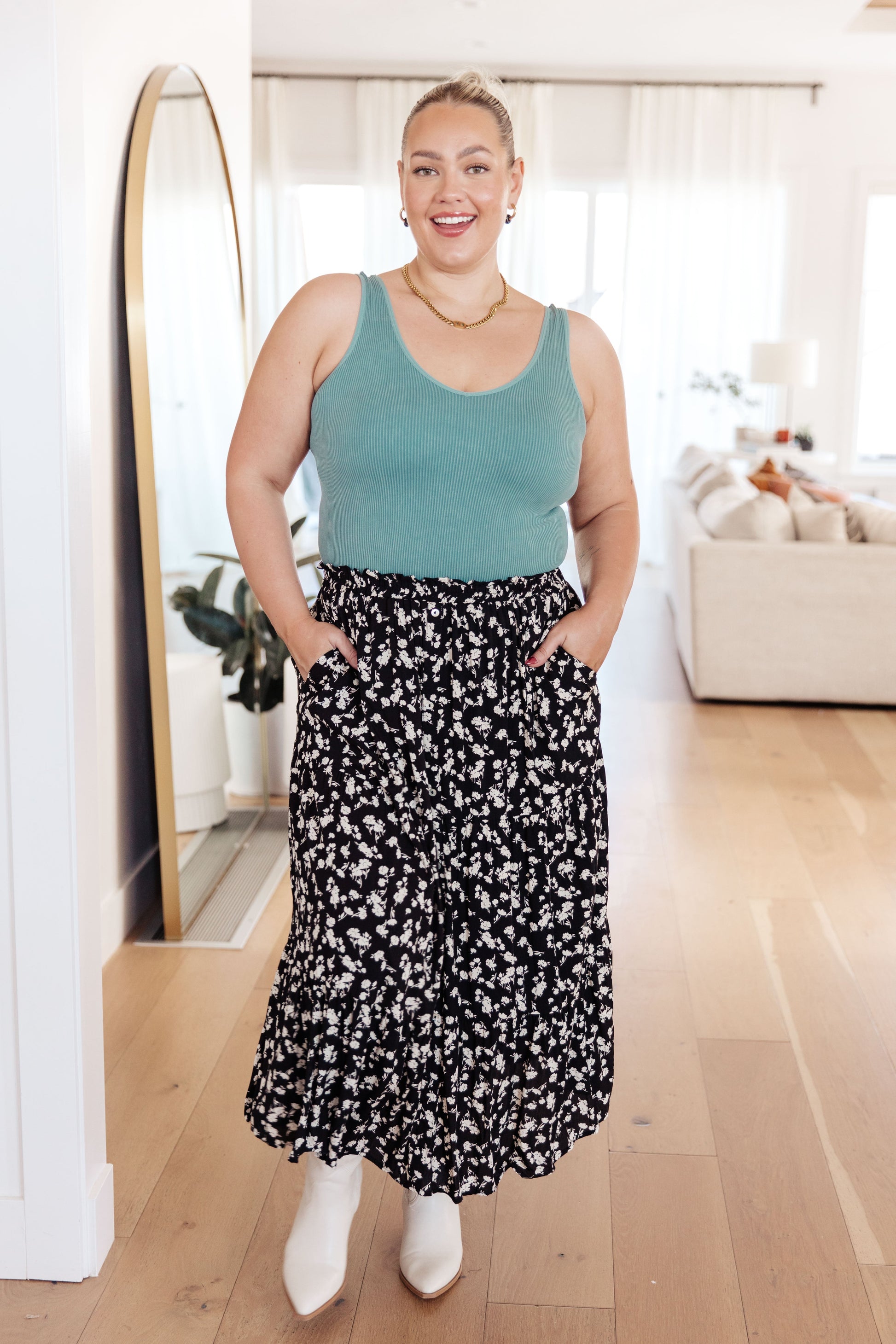 Fielding Flowers Floral Skirt - Southern Divas Boutique