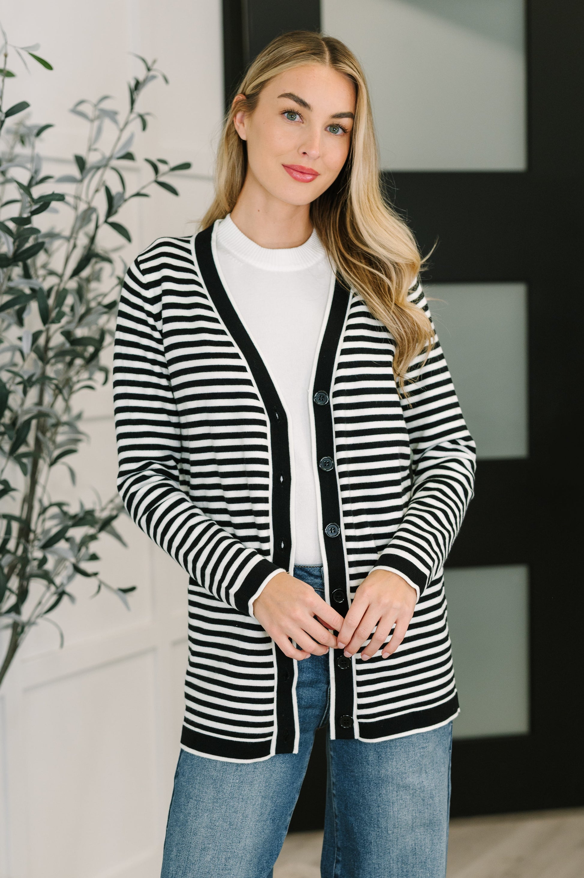 Finagle Your Way Striped Cardigan - Southern Divas Boutique