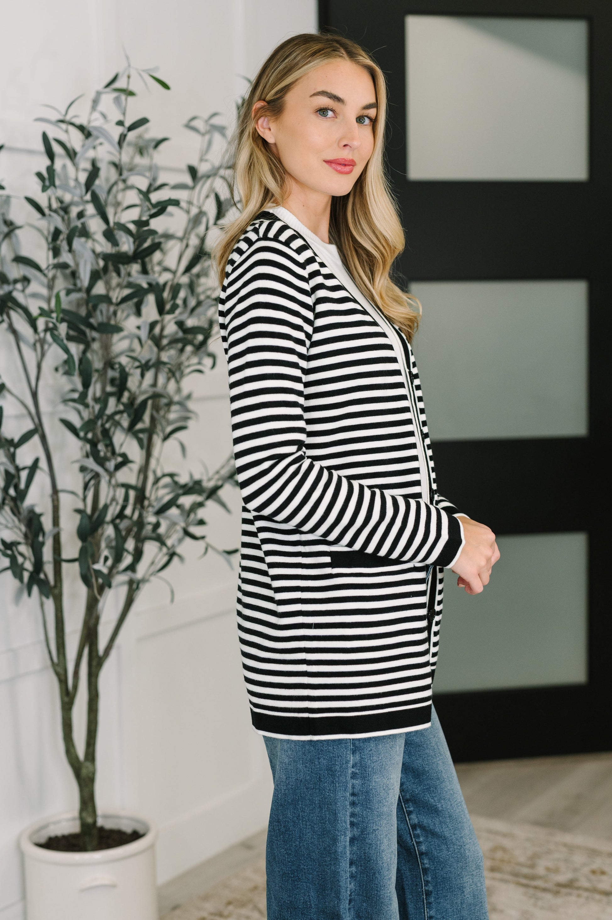 Finagle Your Way Striped Cardigan - Southern Divas Boutique