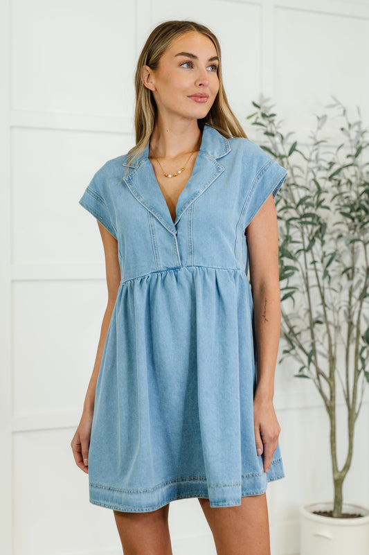 First Rodeo Denim Dress - Southern Divas Boutique