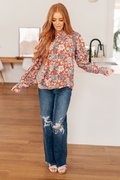 Floral Delight Blouse - Southern Divas Boutique