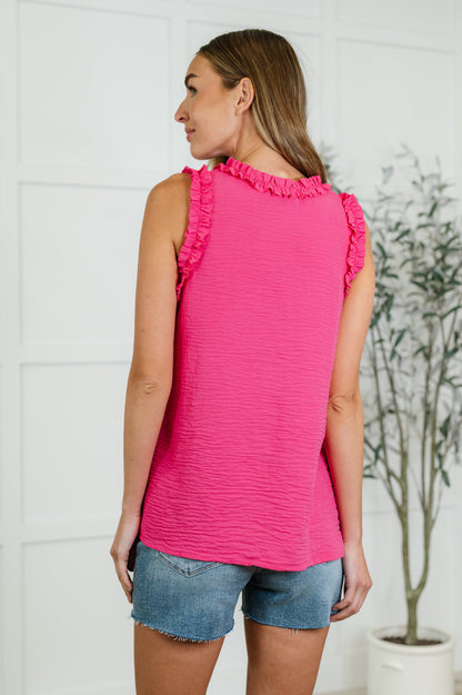 Flourish and Flare Ruffle Detail Tank - Southern Divas Boutique