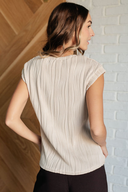 Flow With Me Embossed Top - Southern Divas Boutique