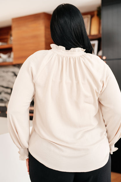 For You I Do Button Up Blouse - Southern Divas Boutique