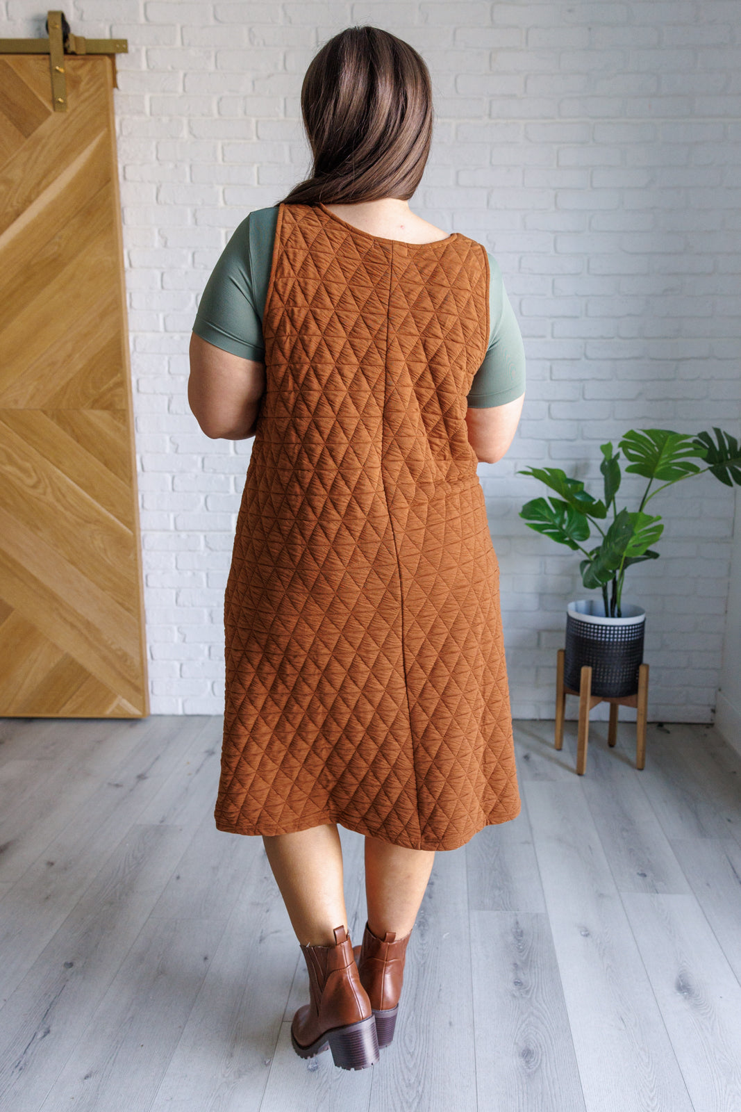 Free Falling Quilted Midi Dress - Southern Divas Boutique