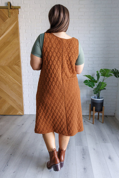 Free Falling Quilted Midi Dress - Southern Divas Boutique