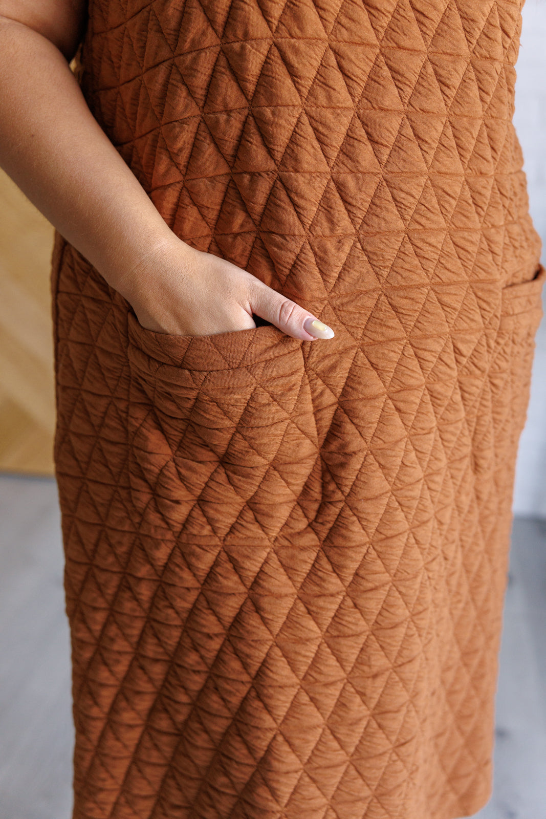 Free Falling Quilted Midi Dress - Southern Divas Boutique