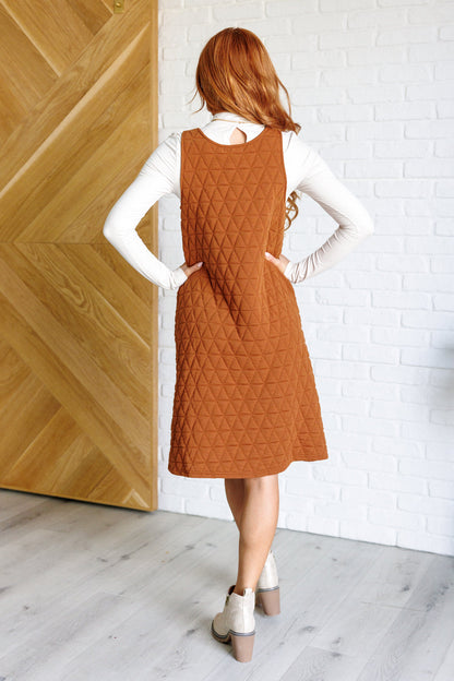 Free Falling Quilted Midi Dress - Southern Divas Boutique