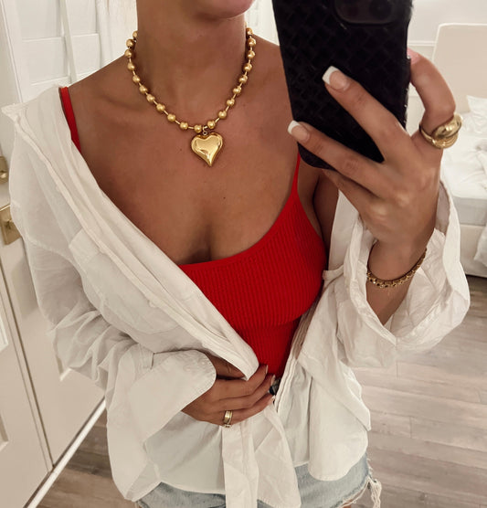 CHUNKY HEART NECKLACE - Southern Divas Boutique