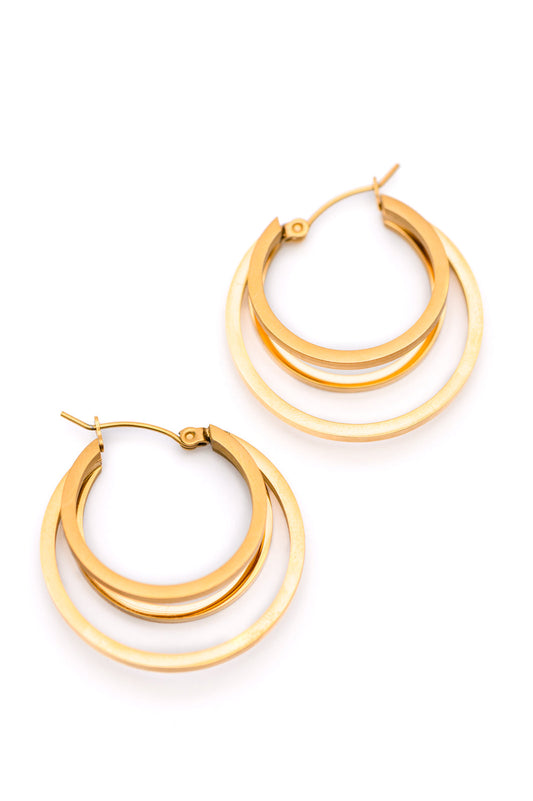 Get In Line Hoop Earrings - Southern Divas Boutique