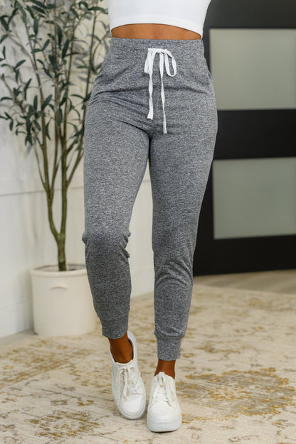 Giving the Run Around Joggers in Gray - Southern Divas Boutique