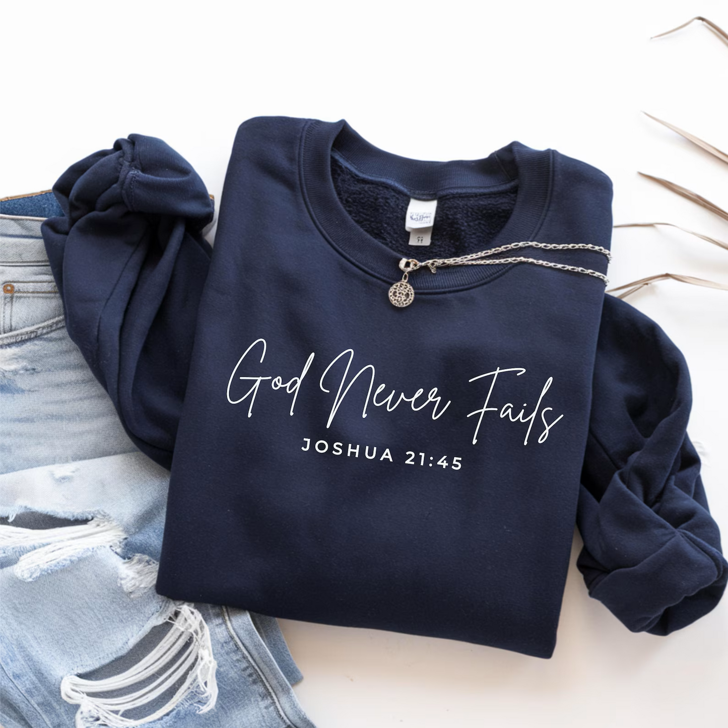 God Never Fails Graphic Tee and Sweatshirt - Southern Divas Boutique