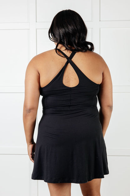 Gym and Tonic Butter Romper Dress in Black - Southern Divas Boutique