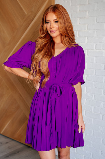 Hold And Squeeze Me Pleated Dress - Southern Divas Boutique