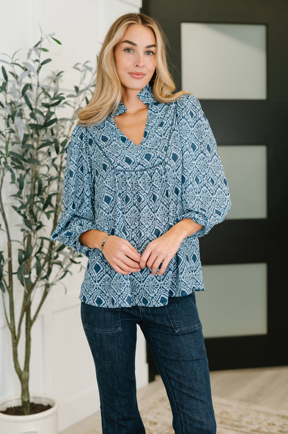 I Gave You My Heart Floral Babydoll Blouse - Southern Divas Boutique