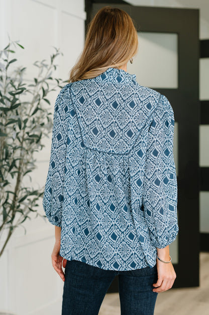 I Gave You My Heart Floral Babydoll Blouse - Southern Divas Boutique