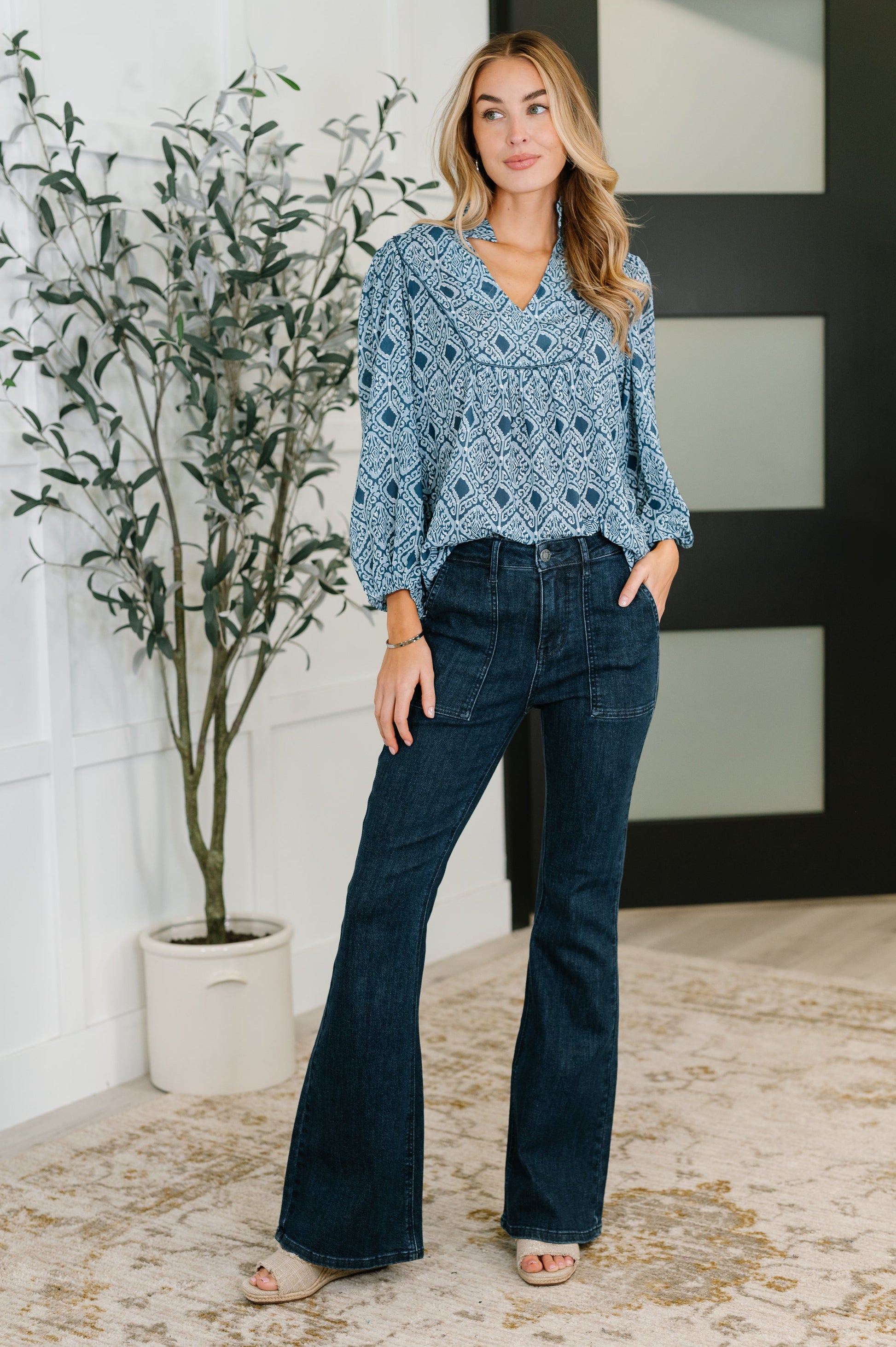 I Gave You My Heart Floral Babydoll Blouse - Southern Divas Boutique