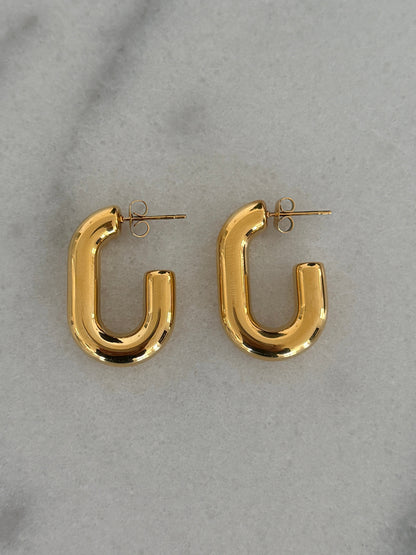 SMALL OVAL HOOPS - Southern Divas Boutique