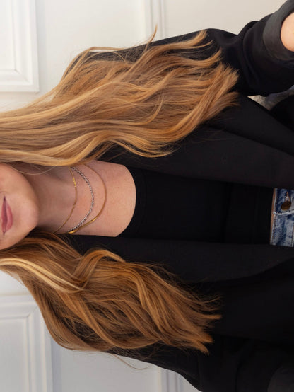 TWO TONED LAYERED NECKLACE - Southern Divas Boutique