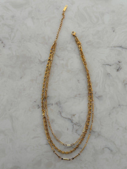 TRIPLE LAYERED NECKLACE - Southern Divas Boutique