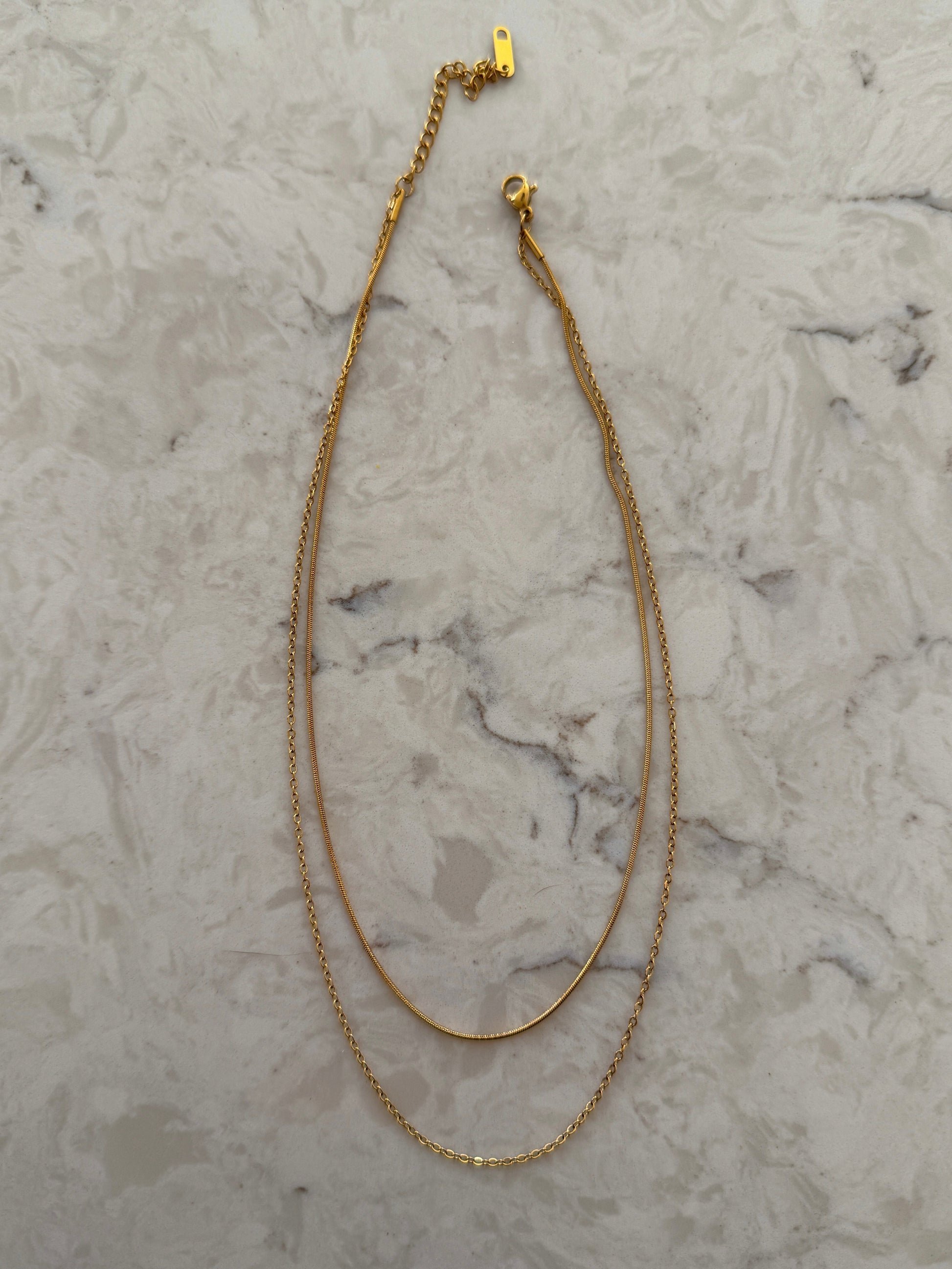 DOUBLE LAYERED NECKLACE - Southern Divas Boutique