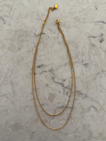 DOUBLE LAYERED NECKLACE - Southern Divas Boutique
