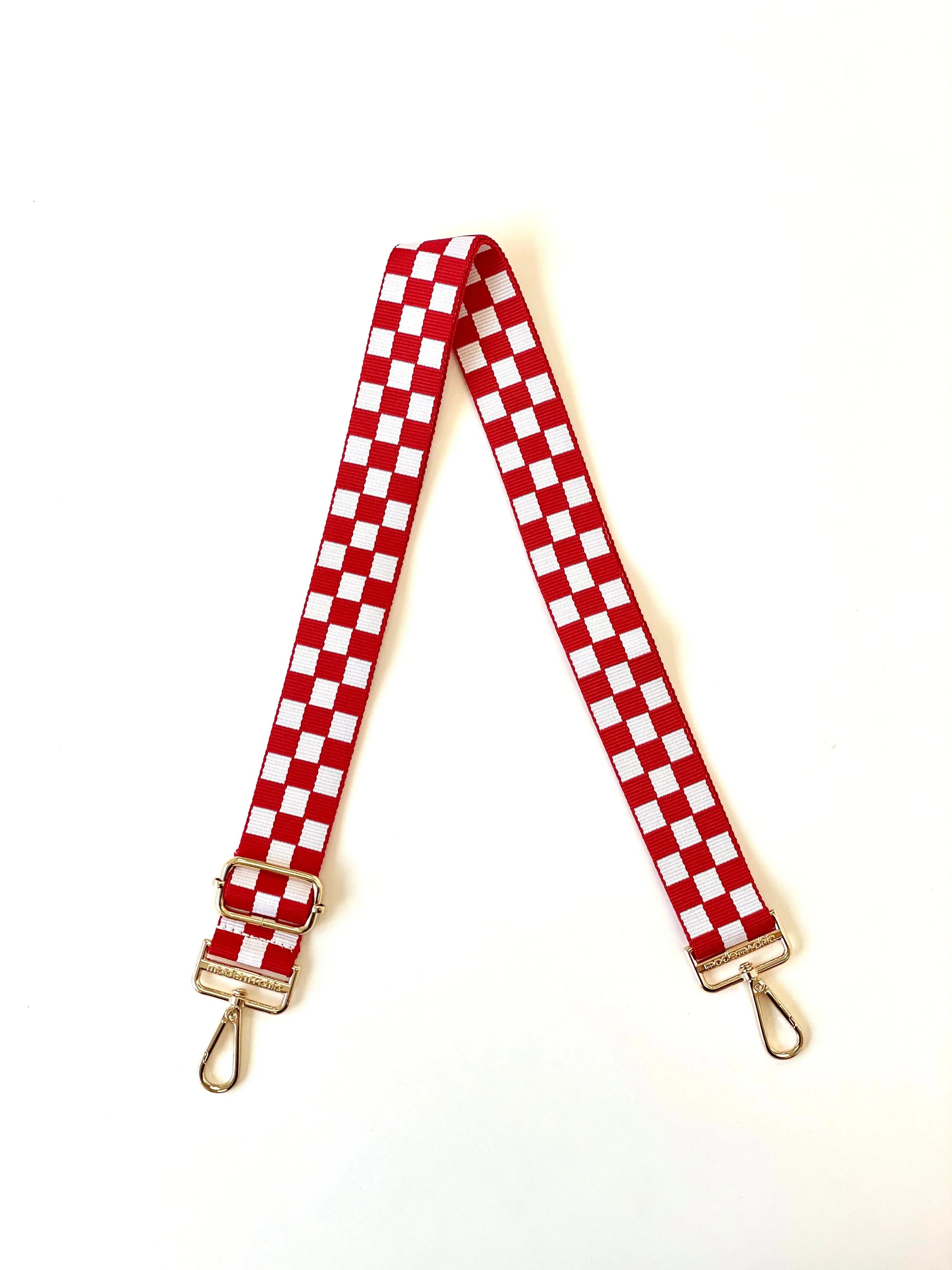 Lizzie Checkered Adjustable Bag Strap - Southern Divas Boutique