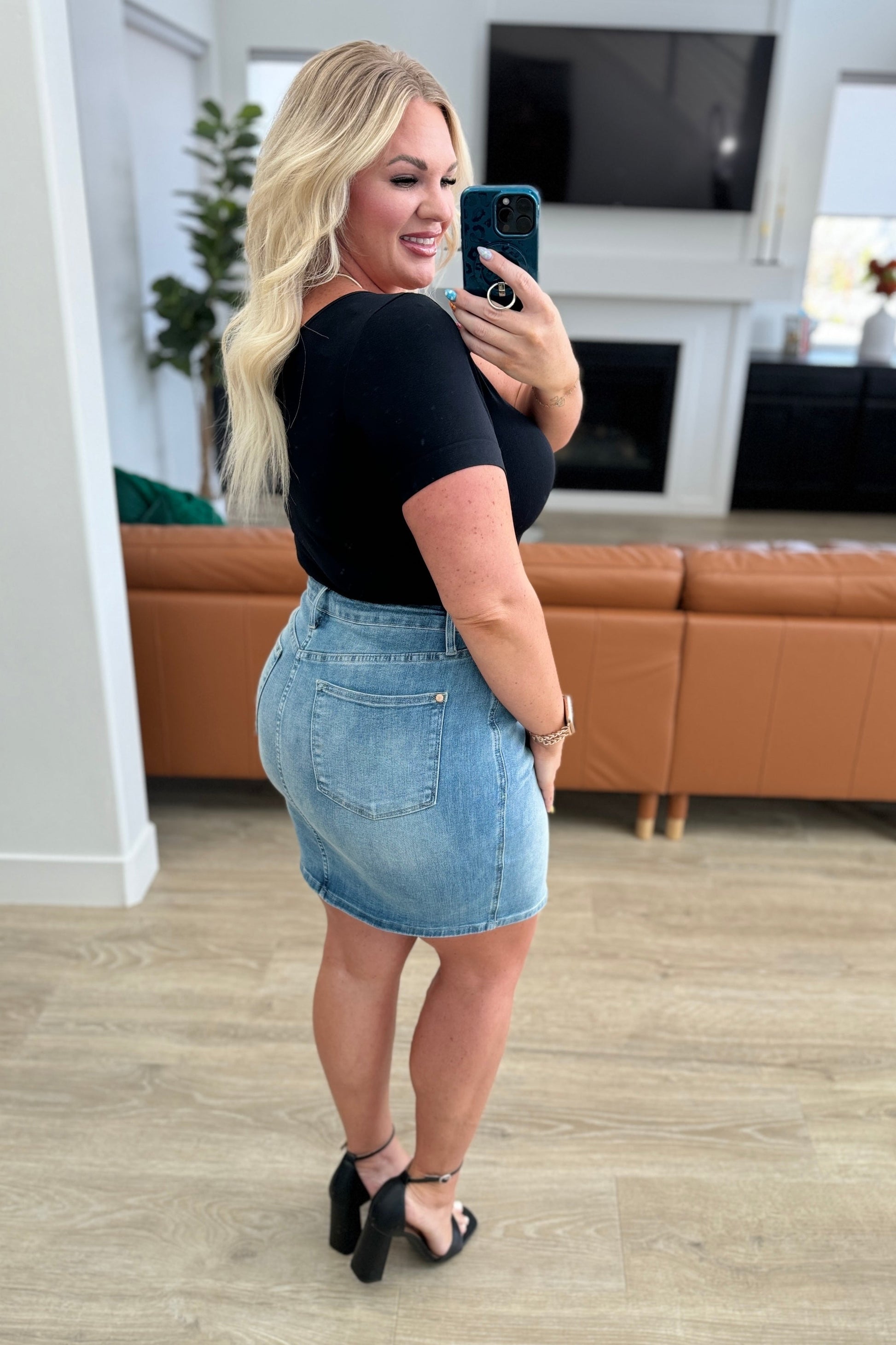 Haley High Rise Control Top Skirt - Southern Divas Boutique