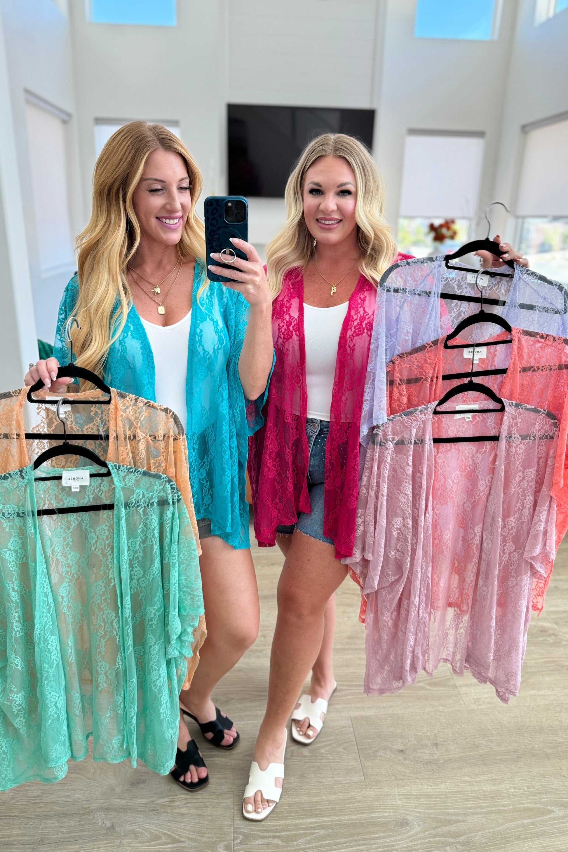 Good Days Ahead Lace Kimono In Lavender - Southern Divas Boutique